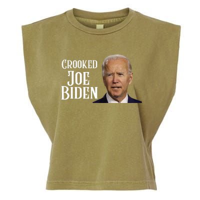 Crooked Joe Biden Garment-Dyed Women's Muscle Tee