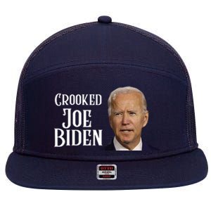 Crooked Joe Biden 7 Panel Mesh Trucker Snapback Hat