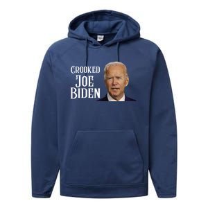 Crooked Joe Biden Performance Fleece Hoodie