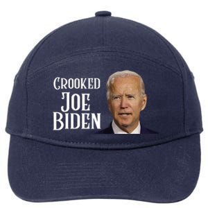 Crooked Joe Biden 7-Panel Snapback Hat