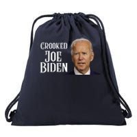 Crooked Joe Biden Drawstring Bag