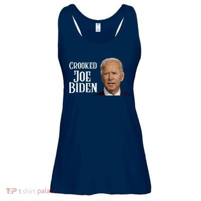 Crooked Joe Biden Ladies Essential Flowy Tank