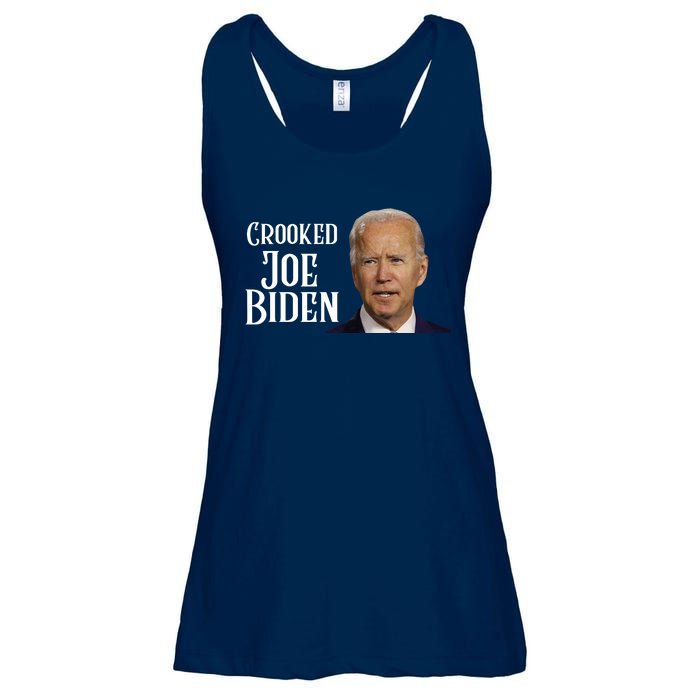 Crooked Joe Biden Ladies Essential Flowy Tank