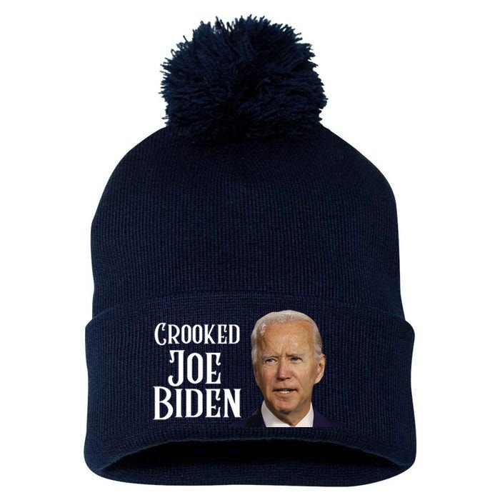 Crooked Joe Biden Pom Pom 12in Knit Beanie