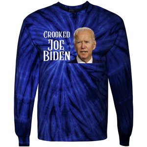 Crooked Joe Biden Tie-Dye Long Sleeve Shirt