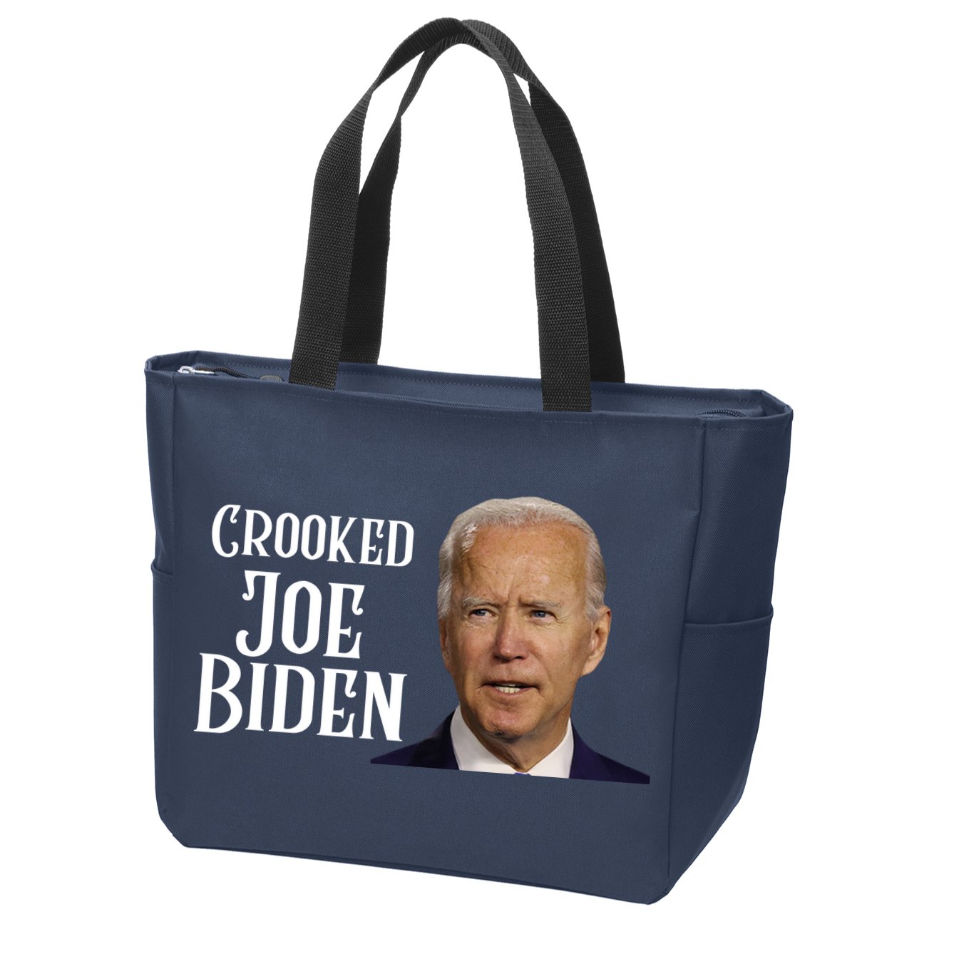 Crooked Joe Biden Zip Tote Bag