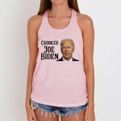 Crooked Joe Biden Women's Knotted Racerback Tank