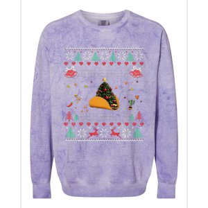 Christmas Jingle Bells Taco Shells Colorblast Crewneck Sweatshirt