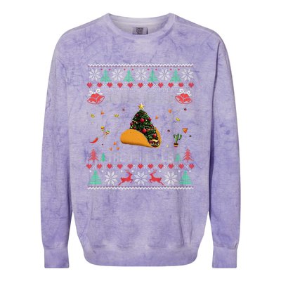 Christmas Jingle Bells Taco Shells Colorblast Crewneck Sweatshirt