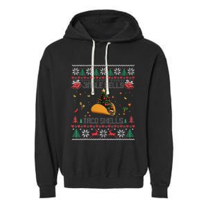 Christmas Jingle Bells Taco Shells Garment-Dyed Fleece Hoodie