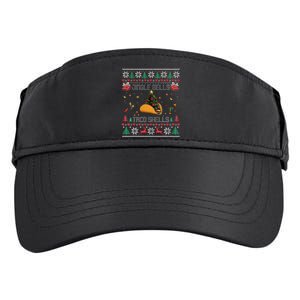 Christmas Jingle Bells Taco Shells Adult Drive Performance Visor