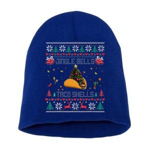 Christmas Jingle Bells Taco Shells Short Acrylic Beanie