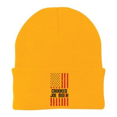 Crooked Joe Biden Trump Quote Called Joe Biden Crooked Knit Cap Winter Beanie