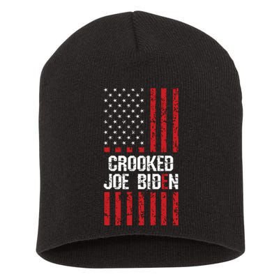 Crooked Joe Biden Trump Quote Called Joe Biden Crooked Short Acrylic Beanie