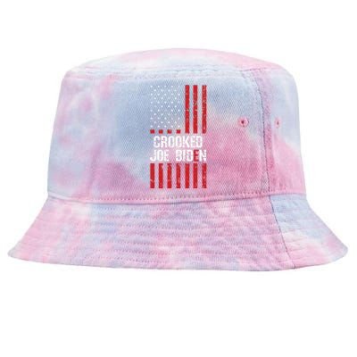 Crooked Joe Biden Trump Quote Called Joe Biden Crooked Tie-Dyed Bucket Hat