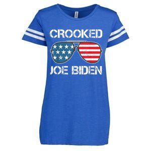 Crooked Joe Biden Trump Quote Called Joe Biden Crooked Enza Ladies Jersey Football T-Shirt