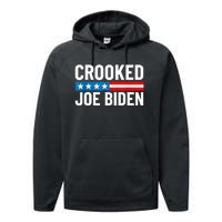 Crooked Joe Biden Confused Anti Biden Performance Fleece Hoodie