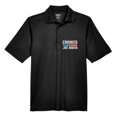 Crooked Joe Biden Confused Anti Biden Men's Origin Performance Pique Polo