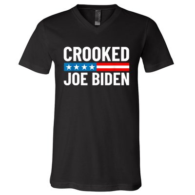 Crooked Joe Biden Confused Anti Biden V-Neck T-Shirt