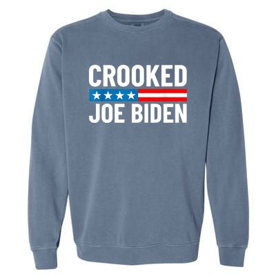 Crooked Joe Biden Confused Anti Biden Garment-Dyed Sweatshirt