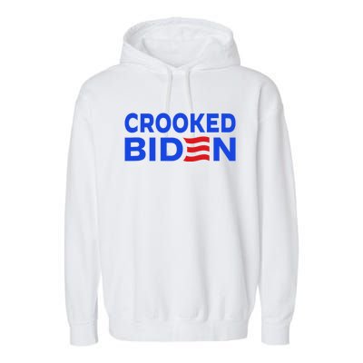 Crooked Joe Biden Confused Anti Biden Garment-Dyed Fleece Hoodie