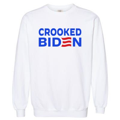 Crooked Joe Biden Confused Anti Biden Garment-Dyed Sweatshirt