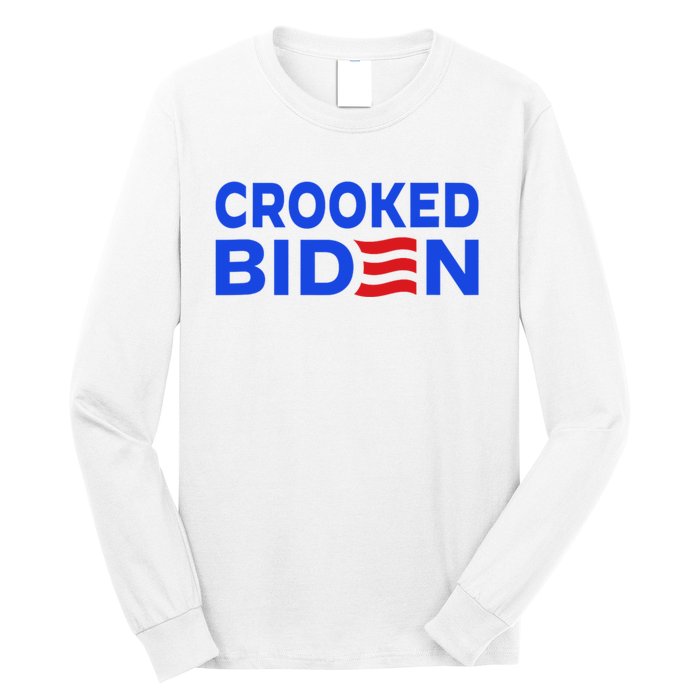 Crooked Joe Biden Confused Anti Biden Long Sleeve Shirt