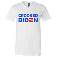 Crooked Joe Biden Confused Anti Biden V-Neck T-Shirt