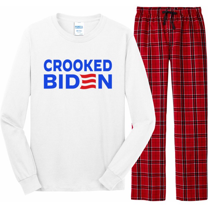 Crooked Joe Biden Confused Anti Biden Long Sleeve Pajama Set