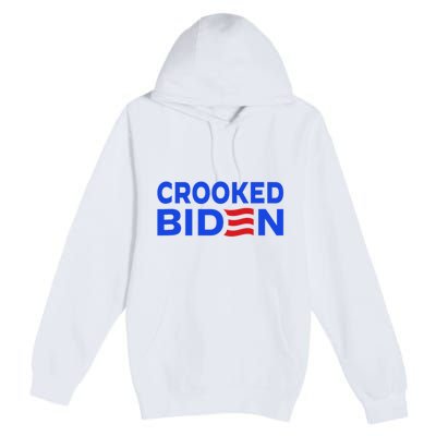 Crooked Joe Biden Confused Anti Biden Premium Pullover Hoodie