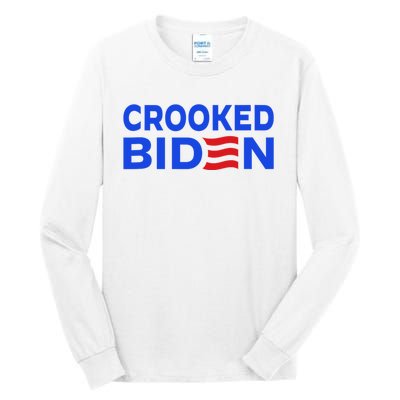 Crooked Joe Biden Confused Anti Biden Tall Long Sleeve T-Shirt