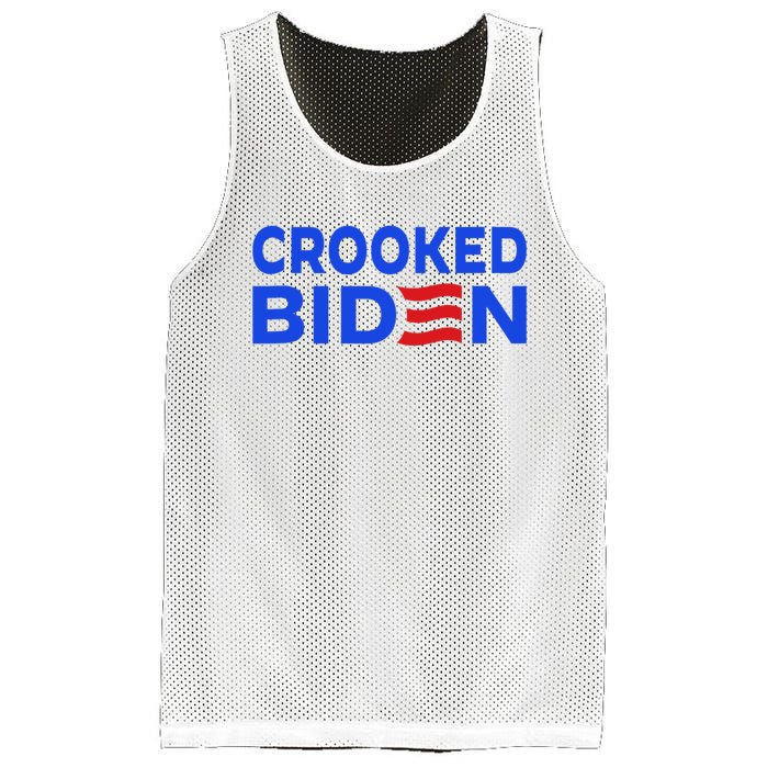 Crooked Joe Biden Confused Anti Biden Mesh Reversible Basketball Jersey Tank