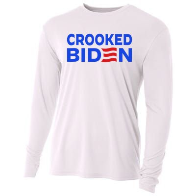 Crooked Joe Biden Confused Anti Biden Cooling Performance Long Sleeve Crew