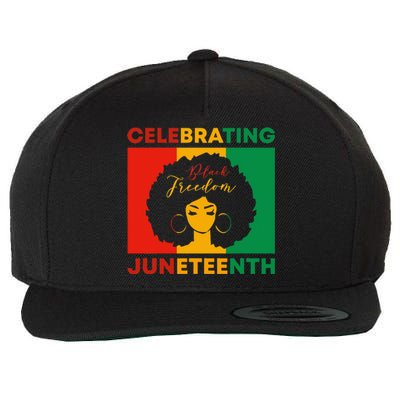 Celebrating Juneteenth Black Freedom African American  Wool Snapback Cap