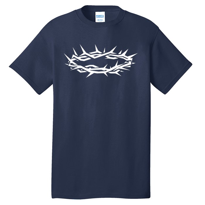 Christian Jesus Crown Of Thorn Good Friday & Easter. Tall T-Shirt