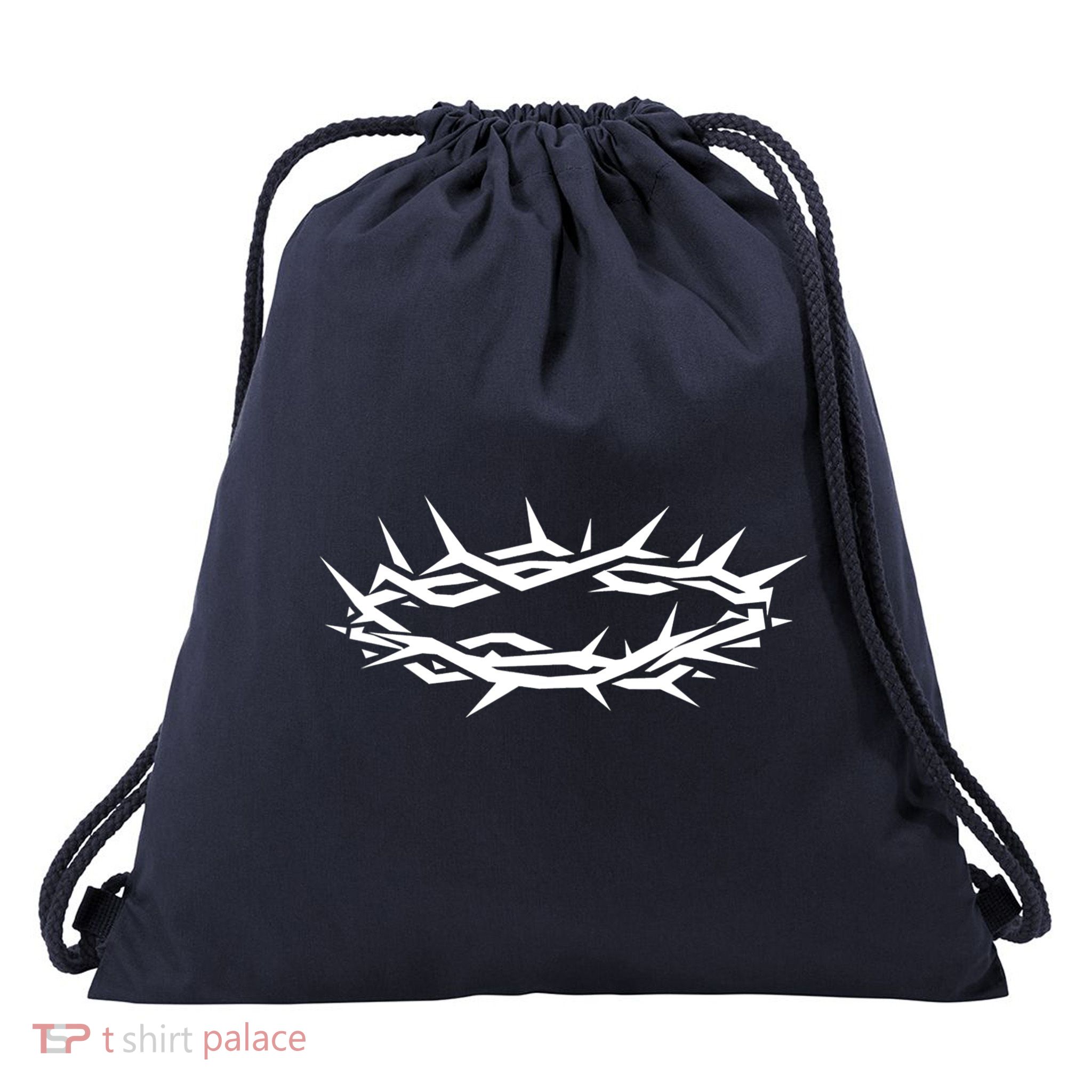 Christian Jesus Crown Of Thorn Good Friday & Easter. Drawstring Bag