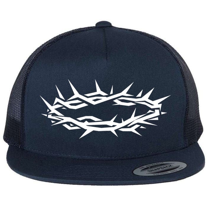 Christian Jesus Crown Of Thorn Good Friday & Easter. Flat Bill Trucker Hat