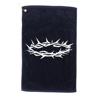 Christian Jesus Crown Of Thorn Good Friday & Easter. Golf Towel