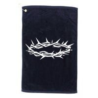 Christian Jesus Crown Of Thorn Good Friday & Easter. Golf Towel