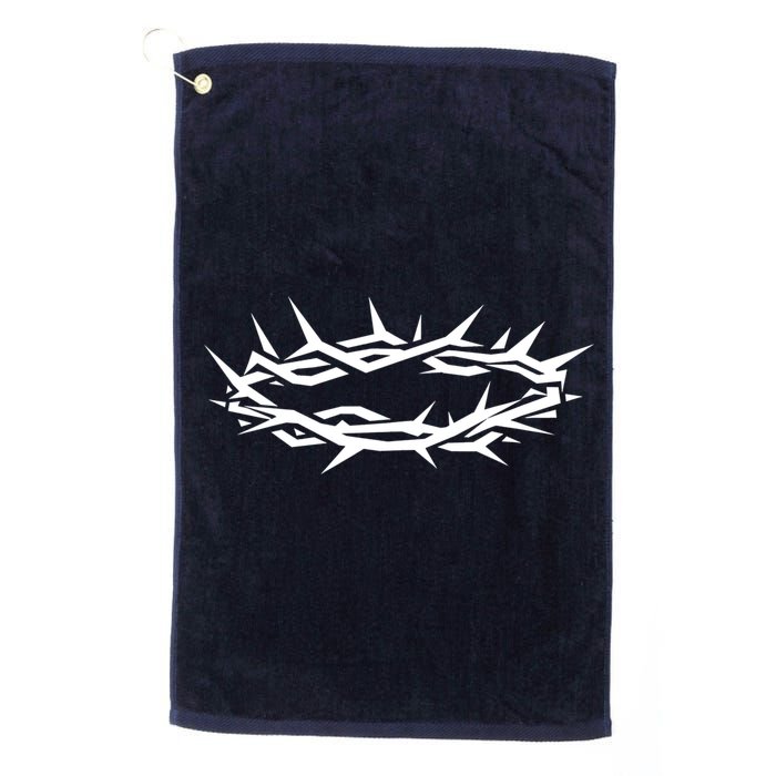 Christian Jesus Crown Of Thorn Good Friday & Easter. Golf Towel