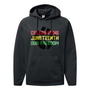 Celebrating Juneteeth Performance Fleece Hoodie