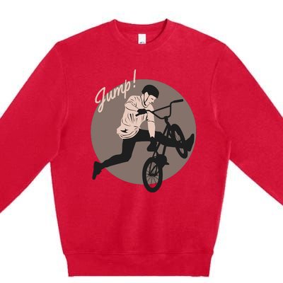 Cycling Jump Premium Crewneck Sweatshirt