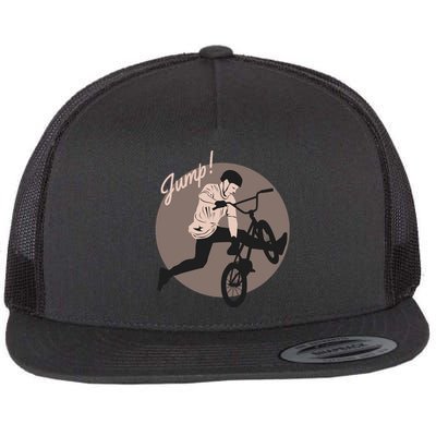 Cycling Jump Flat Bill Trucker Hat