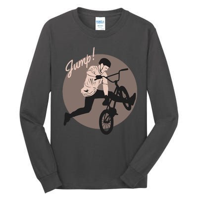 Cycling Jump Tall Long Sleeve T-Shirt