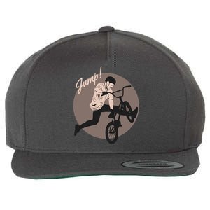 Cycling Jump Wool Snapback Cap