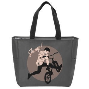 Cycling Jump Zip Tote Bag