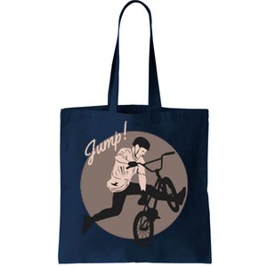 Cycling Jump Tote Bag