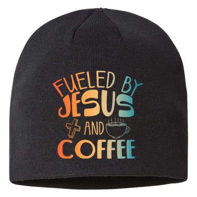 Cool Jesus Christian Jesus Coffee Lover Sustainable Beanie