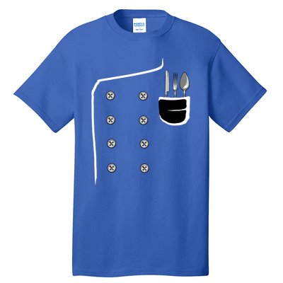 Chef Jacket Chef Costume Cook Cooking Funny Chef Gift Tall T-Shirt