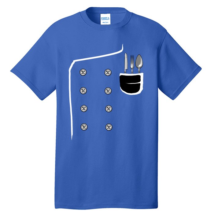 Chef Jacket Chef Costume Cook Cooking Funny Chef Gift Tall T-Shirt